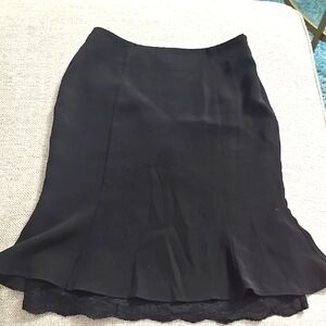 MEXX‎ Elegant Black Women's Skirt Flared bottom with Lace size 2